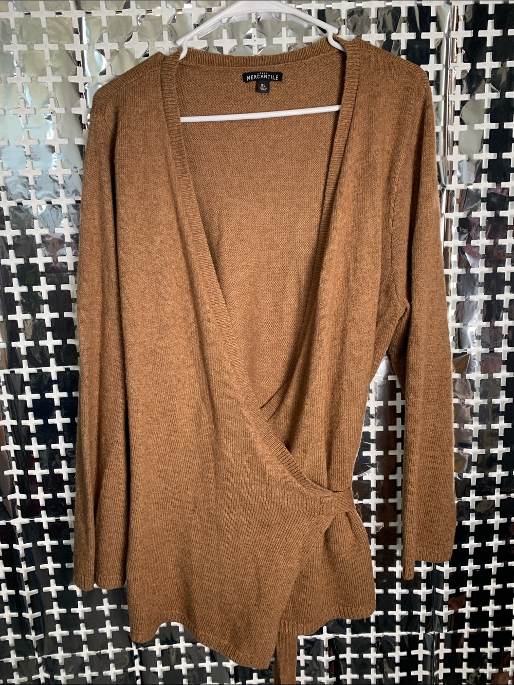 J. Crew Camel Brown Wrap Cardigan